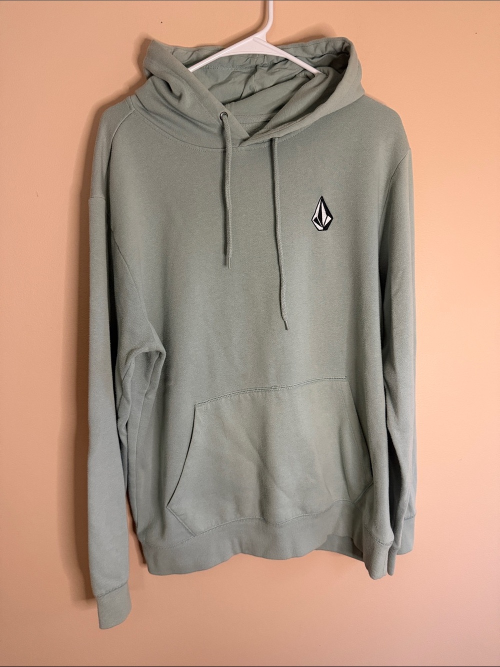 Volcom Men’s Sage Green Hoodie with Stone Logo
